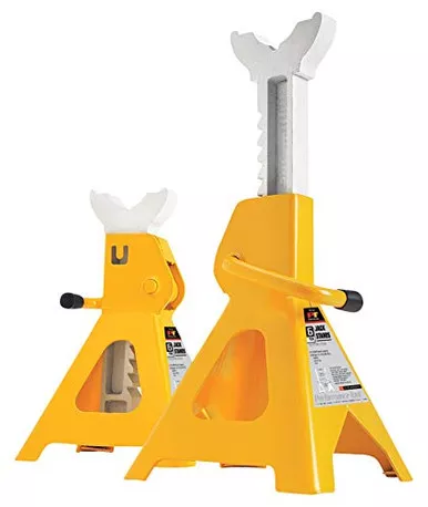 Performance Tool W41023 Ratchet Style Jack Stand Pair 6-Ton Yellow