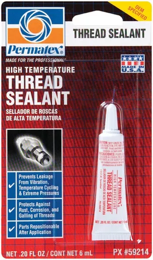 Permatex High Temperature Thread Sealan T 6Ml - 59214