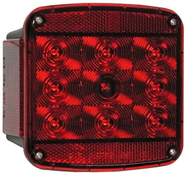 Peterson Manufacturing V840L Piranha Square LED Stop/Turn/Tail Trailer Light