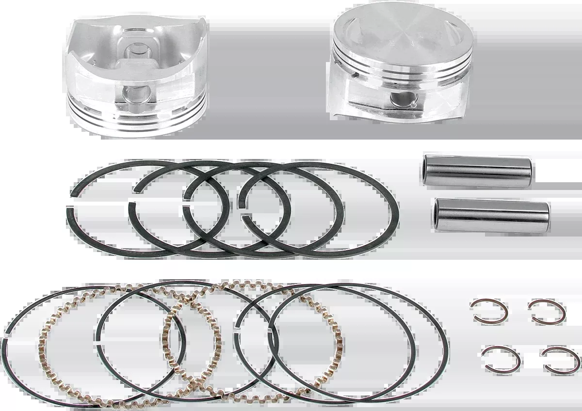 Piston Kit - For 100"/107" Super Sidewinder - 4.000" - +0.010"
