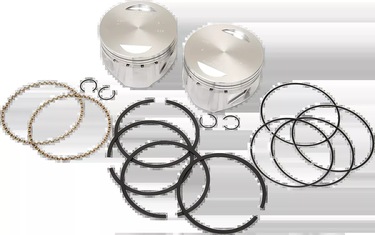 Piston Kit - For 100"/107" Super Sidewinder - 4.000" - +0.020"