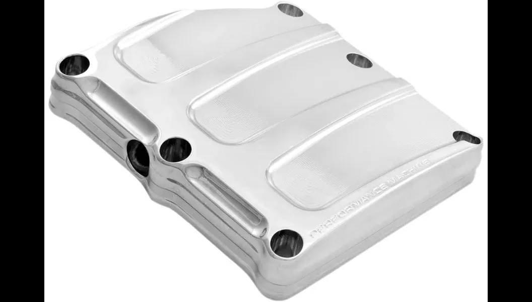 PM Chrome Scallop Transmission Top Cover 4 Harley 17-19 FL Models