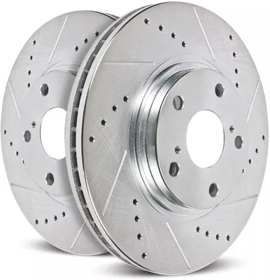 Power Stop JBR1396XPR Rear Drilled & Slotted Rotors for Lexus GX460, 4Runner