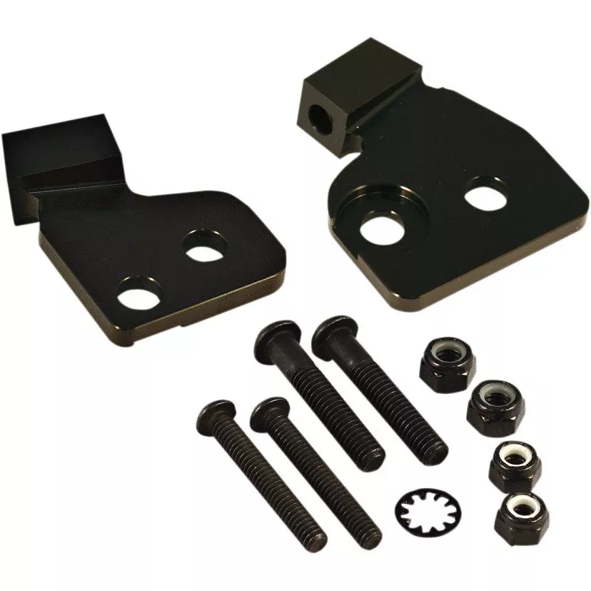 PowerMadd Cobra Black Star Series Handguard Mount Kit for Harley 17-18 Hydraulic