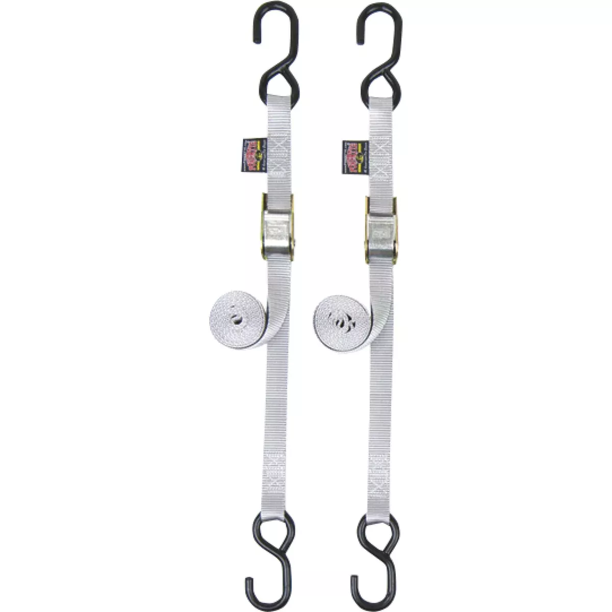 POWERTYE MFG. 3920-0326 22264 1" Standard Tie-Downs Standard Tie-Downs - 1" x 5-1/2' - Silver