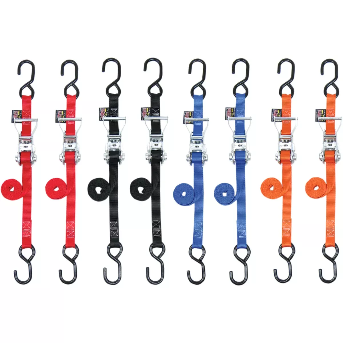 POWERTYE MFG. 3920-0334 32279 1" Ratchets Ratchet Tie-Downs - 1" x 6' - Orange