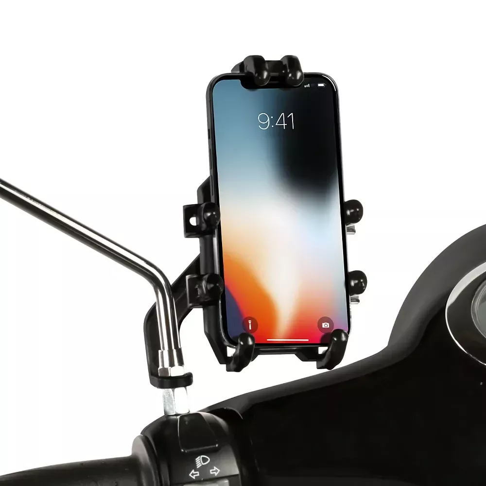 Prima Eagle Claw Cell Phone Holder: Mirror & Handlebar Mount
