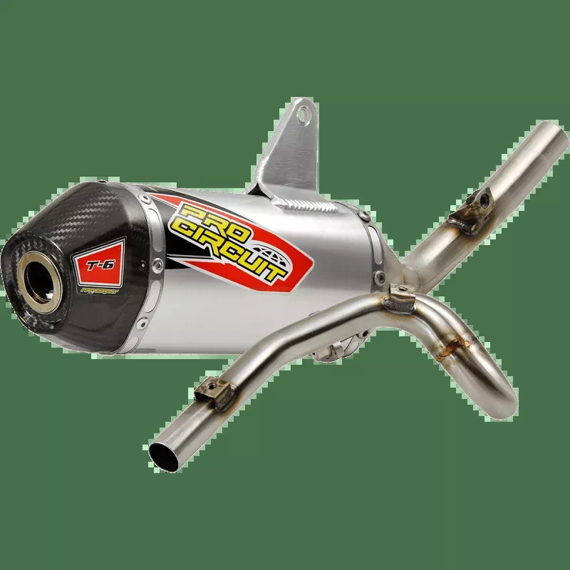 Pro Circuit 08-22 KLX140 Exhaust T-6 SS With CF End Cap