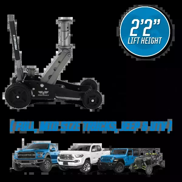 Pro Eagle 2 Ton Big Wheel Off Road High Clearance Jack - Beast ORJ2B4X