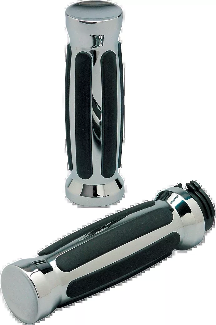 Pro One Chrome Cable Control Hand Grips 1982-2022 Harley Dyna Touring Softail