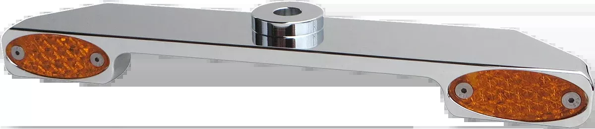 Pro One Stealth Chrome Amber LED Light Bar for Harley Davidson Wide Glide
