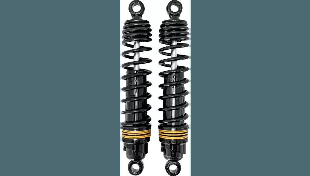 Progressive Suspension Cruise Series 412 Series Shocks for '88-22 Harley Davidson Sportster XL Models - 12.5" - Black