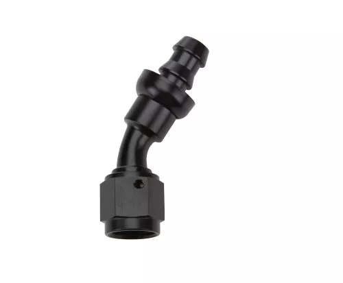 Pushlock Hose End Black 30 Deg Elbow -6 ALL49422