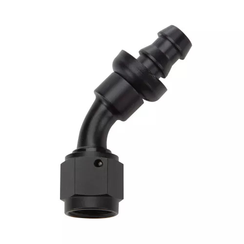 Pushlock Hose End Black 45 Deg Elbow -16 ALL49436