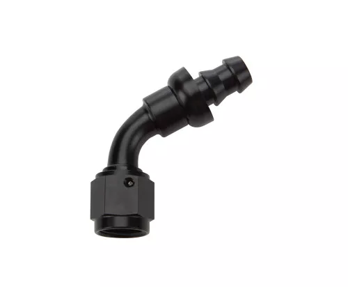 Pushlock Hose End Black 60 Deg Elbow -6 ALL49442