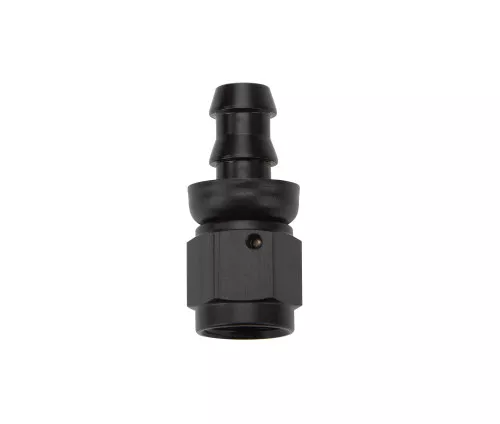 Pushlock Hose End Black Straight -6 ALL49412