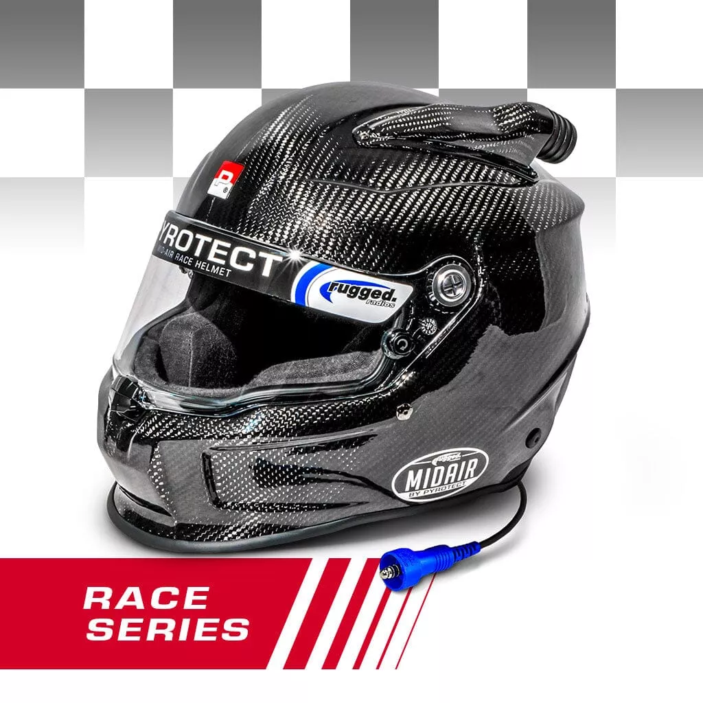 Pyrotect Offroad Wired Race HelmetPro Airflow Mid Forced Air 3K Carbon SA2020