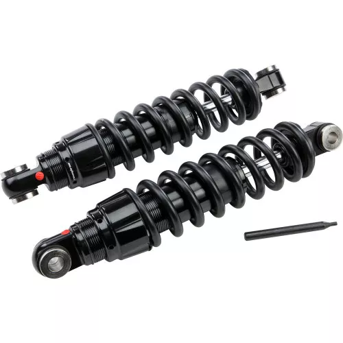RacingBros HD Mono Bazooka Shocks for 1991-2017 Harley Dyna - Heavy Duty