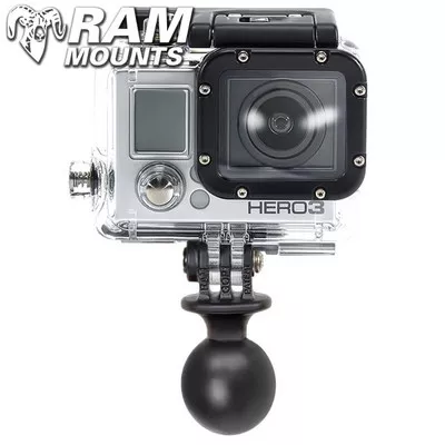 Ram Mounts 1" Diameter Ball with Custom GoPro Hero Adapter