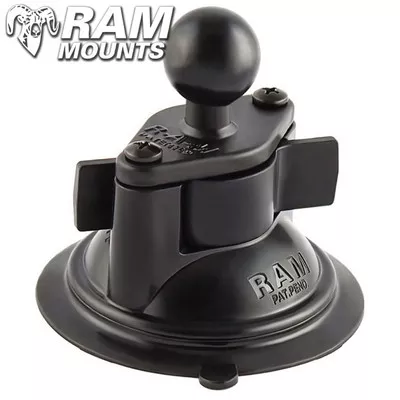 Ram Mounts 3.25" Diameter Suction Cup Twist Lock Base with 1" Ball