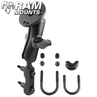 Ram Mounts Brake/Clutch Mount & Round Base Adapter with AMPs Hole Pattern