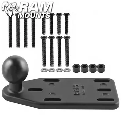Ram Mounts Motorcycle Brake/Clutch Reservoir Cover Base with 1″ Ball Offset