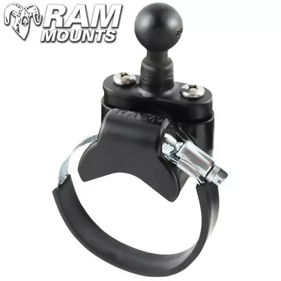 Ram Mounts Rail Base with ATV/UTV Strap & 1" Ball for Rails 1.57" To 3.15" diameter