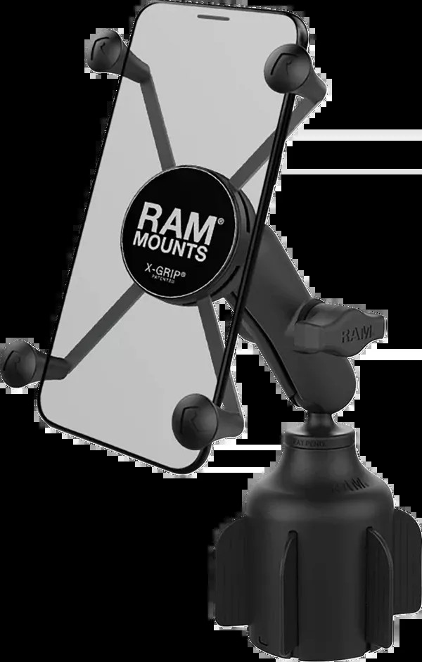 RAM Mounts X-Grip Large Phone Mount With Stubby™ Cup Holder Base