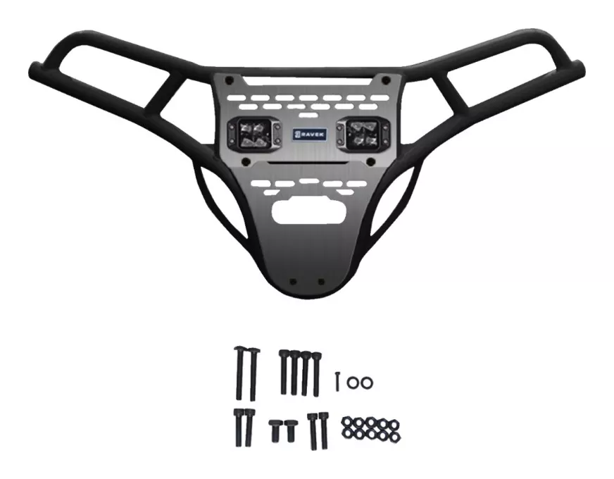 Ravek Front Bumper and Skid Plate w/Lights Polaris RZR XP 1000 2024-2026