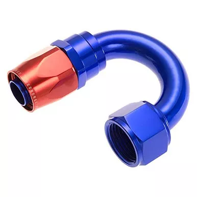 Red Horse Performance 1180-08-1 Hose End Fitting, A/N 8, Aluminum, Silver