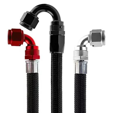 Red Horse Performance 235-10-6 Stainless Core Hose Black, 1 Pack