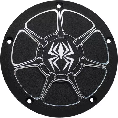 Rekluse Derby Cover for 1999-2018 Harley Big Twin - Wrinkle Black
