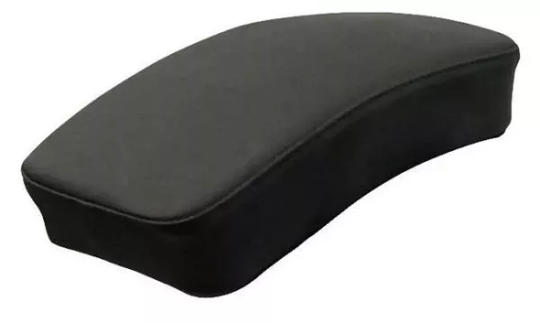 Removable 10" Long x 6" Wide Black Leather Pillion Pad 27397 Harley or Custom