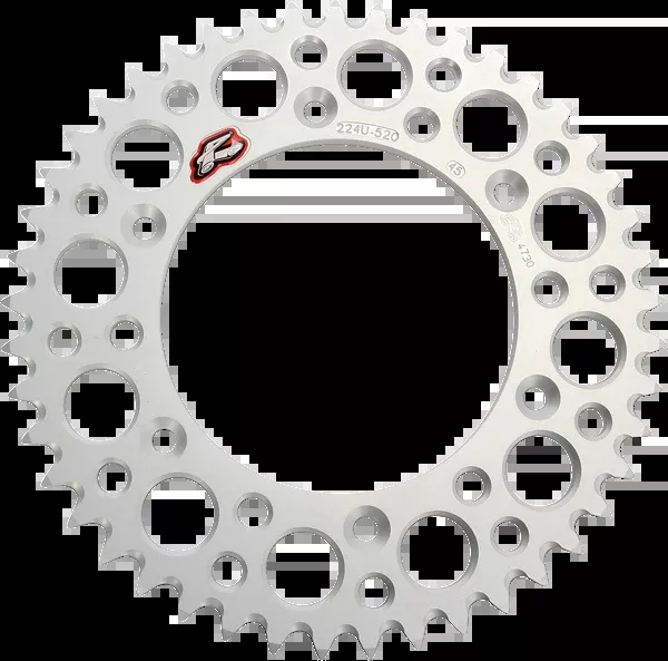 Renthal Rear Sprocket - Aluminum - 45 Tooth - Silver