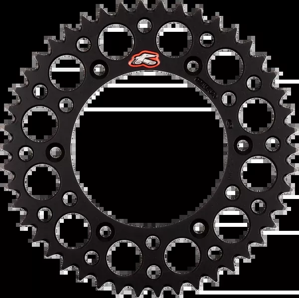 Renthal Rear Sprocket - Aluminum - 46 Tooth - Black