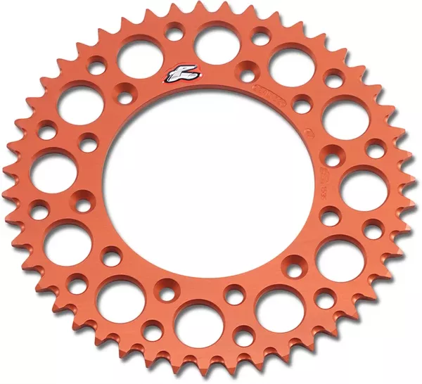 Renthal Rear Sprocket – Aluminum – 47 Tooth – Orange