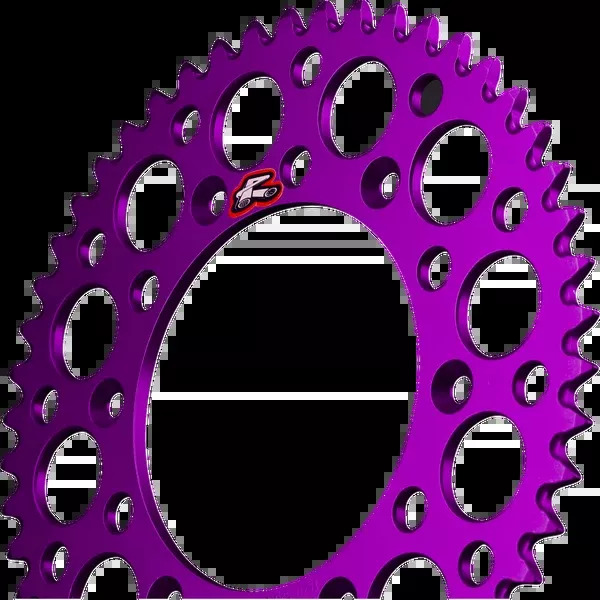 Renthal Rear Sprocket - Aluminum - 48 Tooth - Purple - Honda/Yamaha