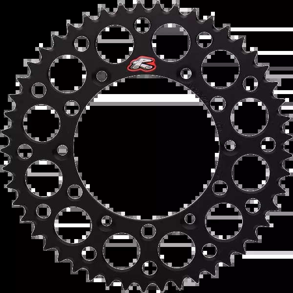 Renthal Rear Sprocket - Aluminum - 49 Tooth - Black - Suzuki