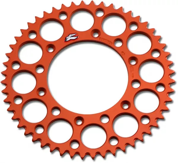 Renthal Rear Sprocket – Aluminum – 52 Tooth – Orange