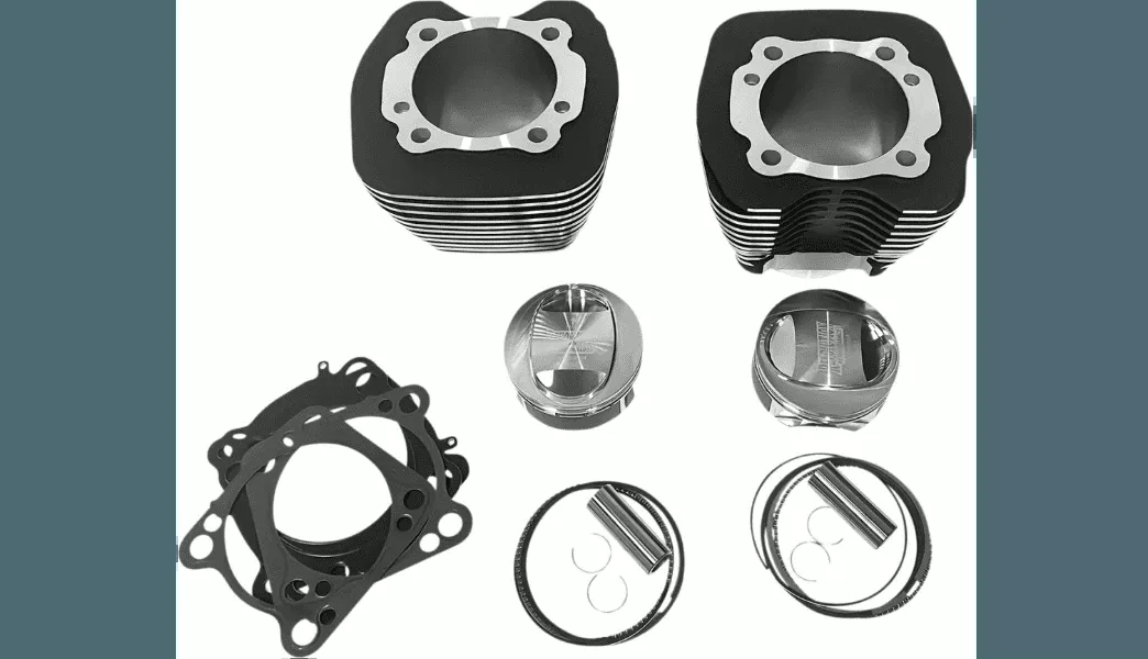 Revolution Performance 113" Cylinder Kit for '07-17 Harley Davidson Twin Cam Screamin’ Eagle CVO 110” - Black with Highlighted Fins