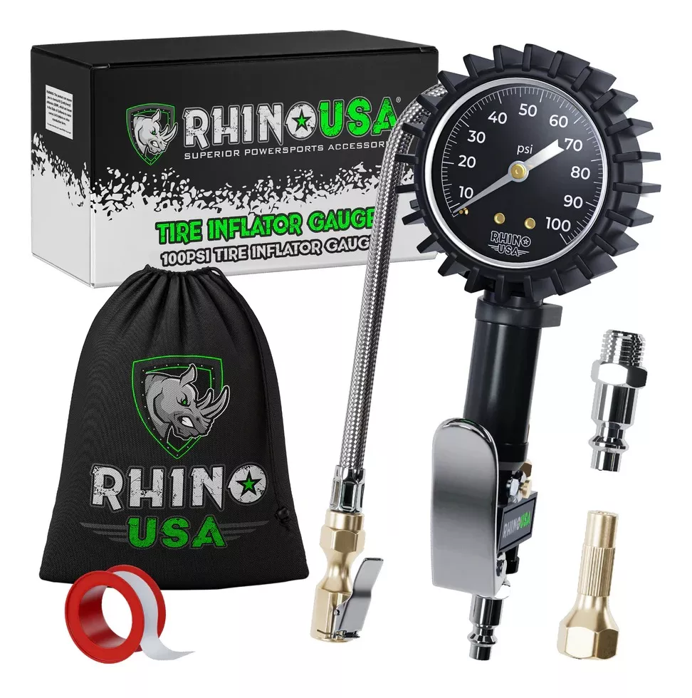 Rhino USA Tire Inflator Gauge