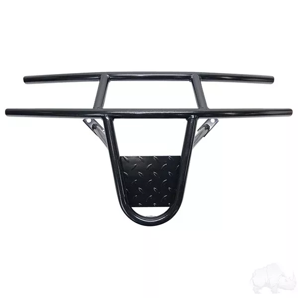 RHOX Golf Cart Front Brush Guard Black Powder Coat Steel for E-Z-Go RXV 16+