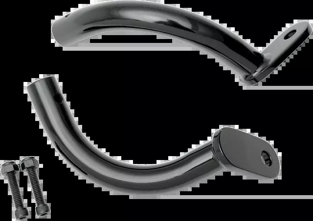 Rick Doss Black Saddlebag Guard Eliminator Brackets for 1997-2008 Harley Touring