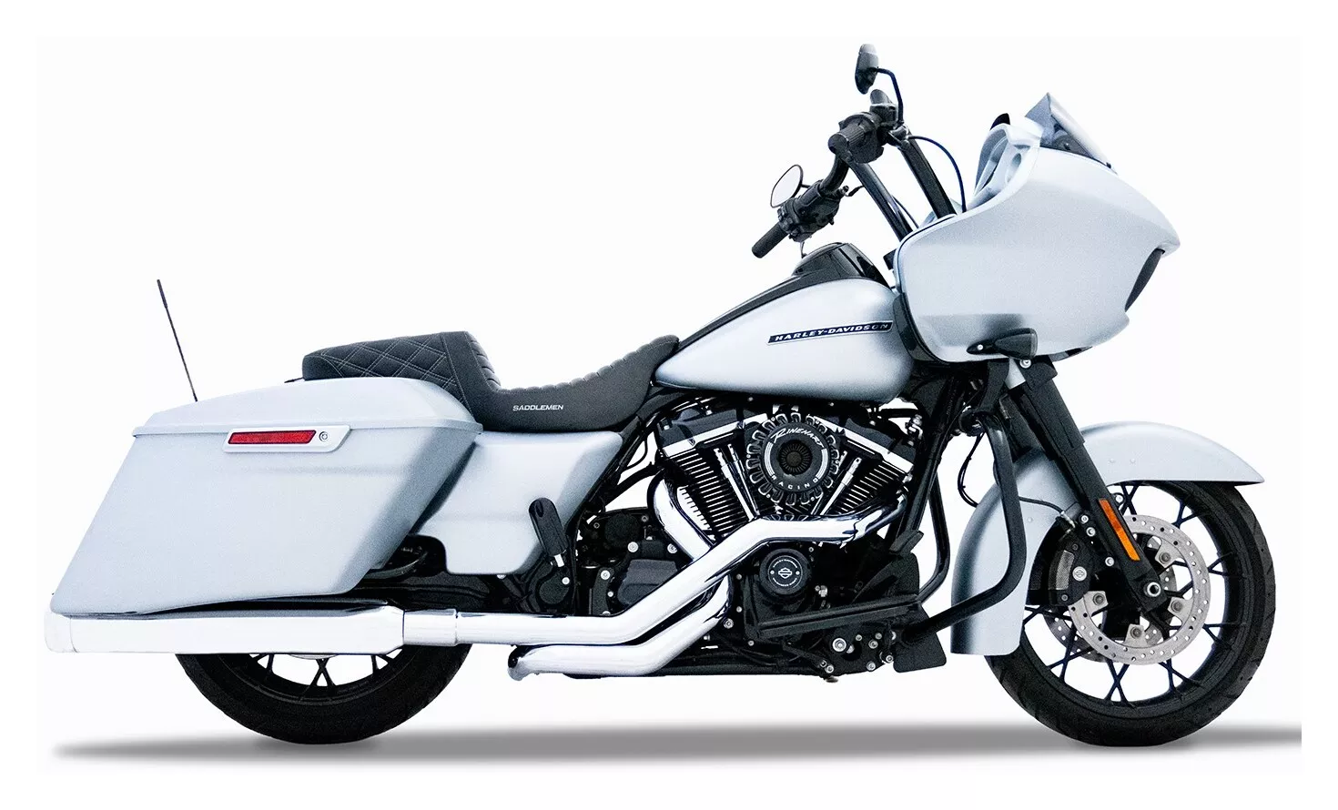 Rinehart Crossback True Duals Header Kit For 4" / 4.5" Rinehart Mufflers For Harley Touring 2017-2026