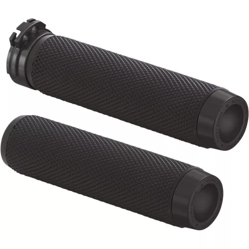 Rough Crafts Grips for Harley Electronic Throttle - Black