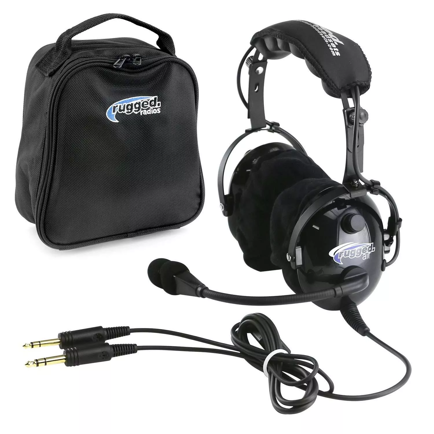 Rugged Air Rugged Air RA900 General Aviation Instructor Pilot Headset with PTT RA900