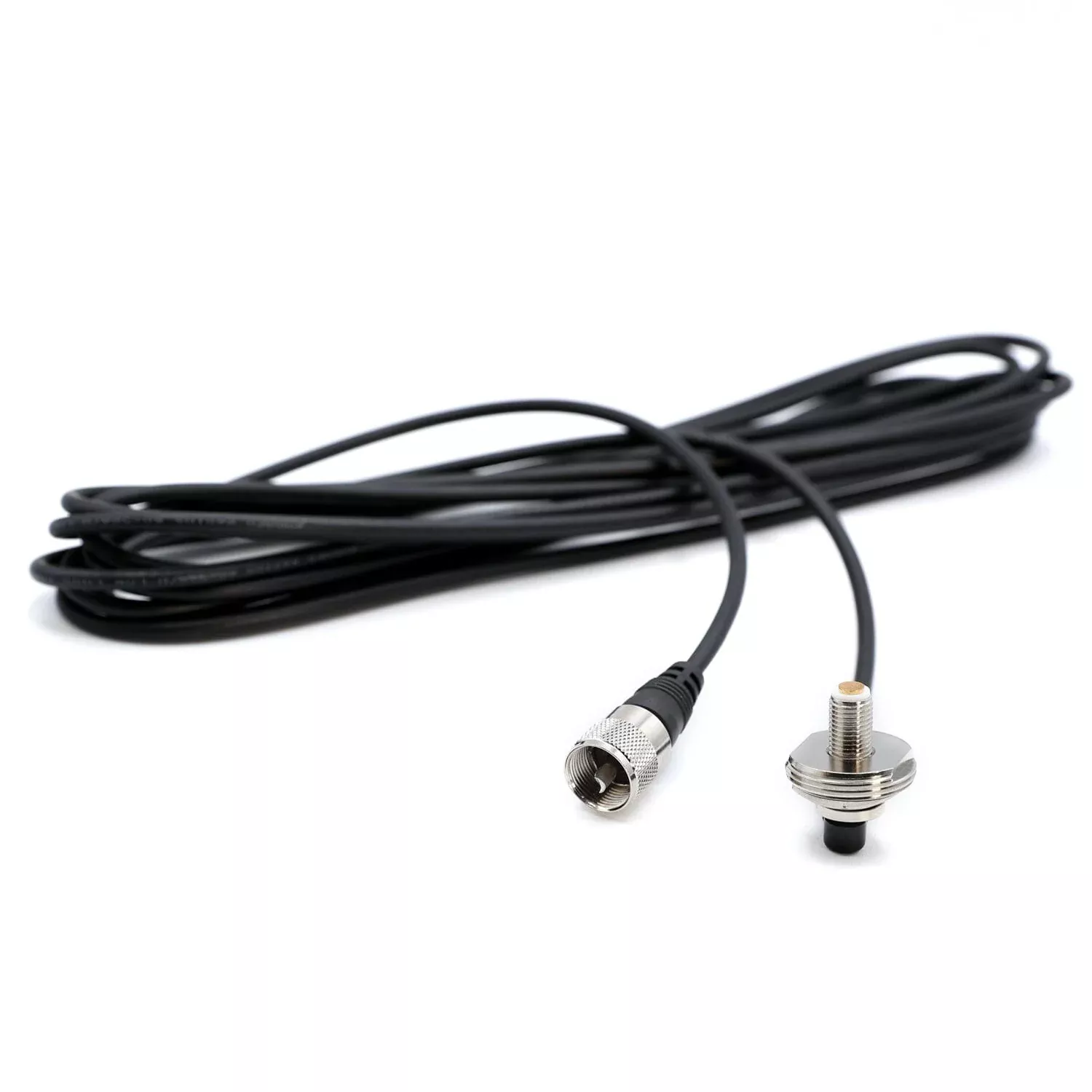 Rugged Radios 17 Ft Antenna Coax Cable with 3/8″ NMO (TM) Thick Mount NMO-TM-U