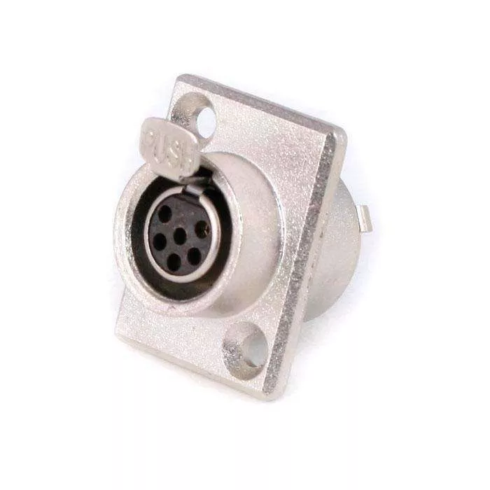 Rugged Radios 6-Pin Panel Mount Mini XLR Connector TY6F C6P-YF