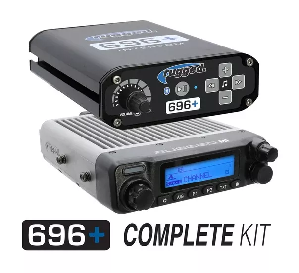 Rugged Radios 696 Plus Complete Master Communication Kit with Intercom and 2-Way Radio