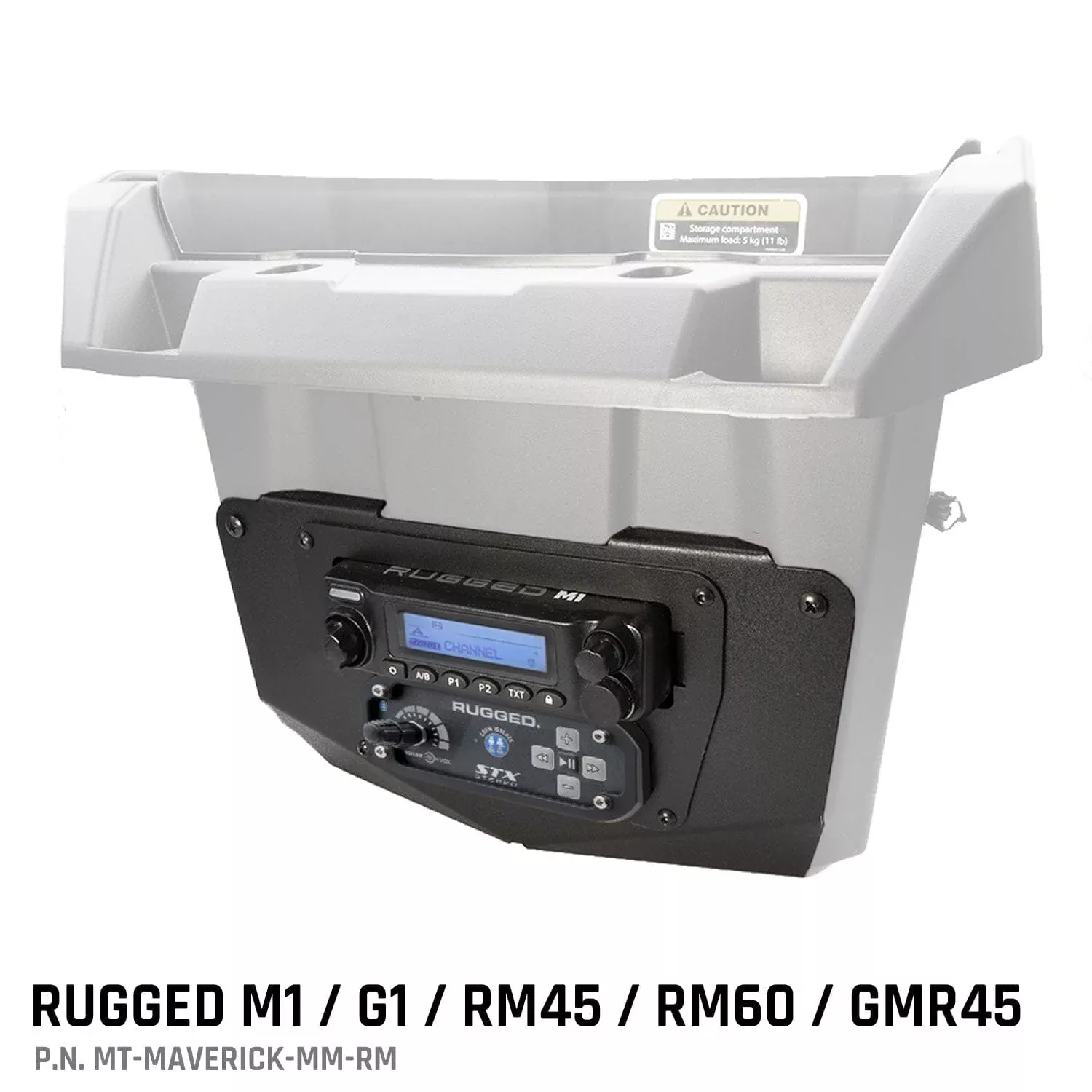 Rugged Radios Can-Am Commander and Maverick – Glove Box Multi-Mount Kit for Rugged UTV Radios and Intercoms